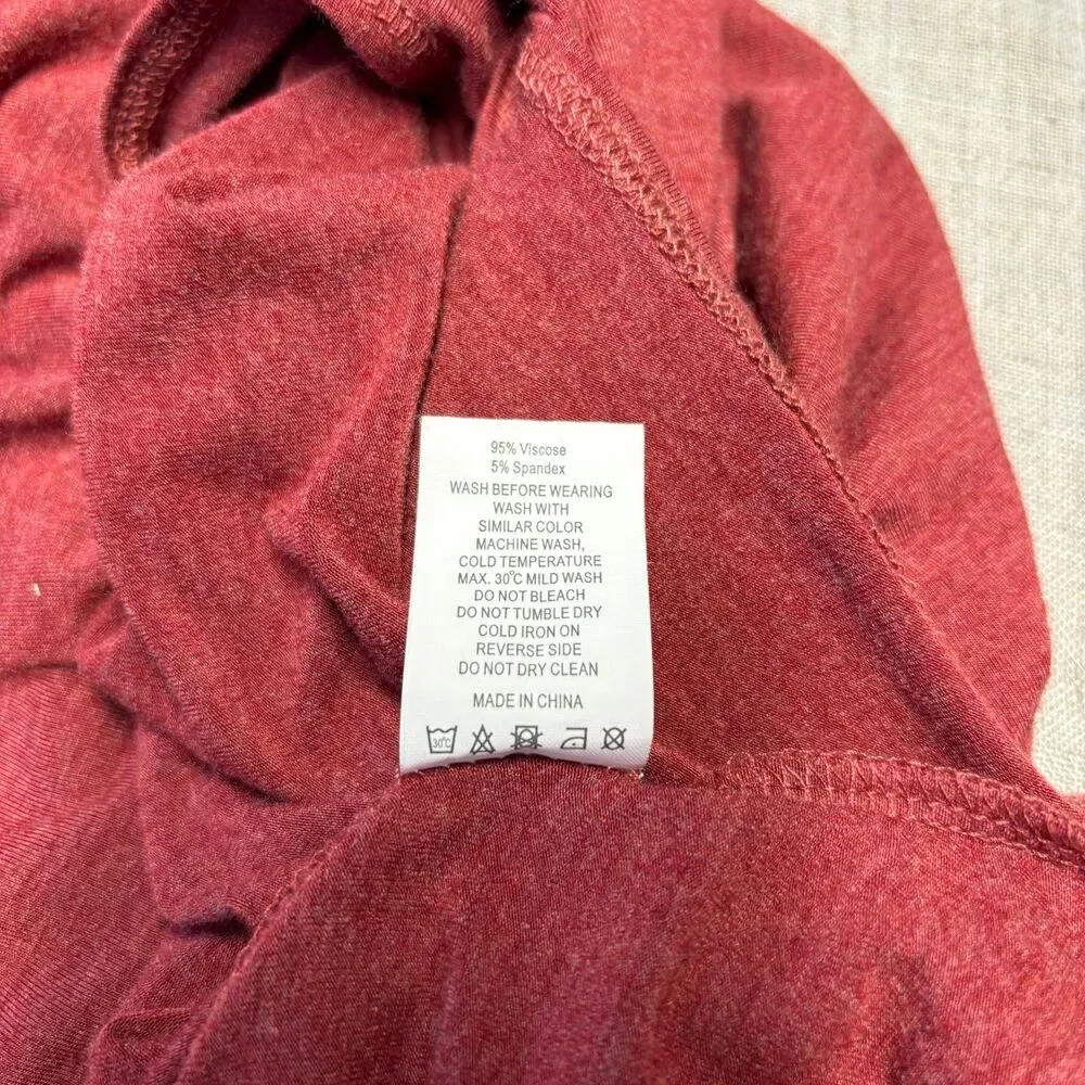 Zyia Active‎ Tank Top Red Viscose Twisted Back Women’s Sixe 2XL Athleisure